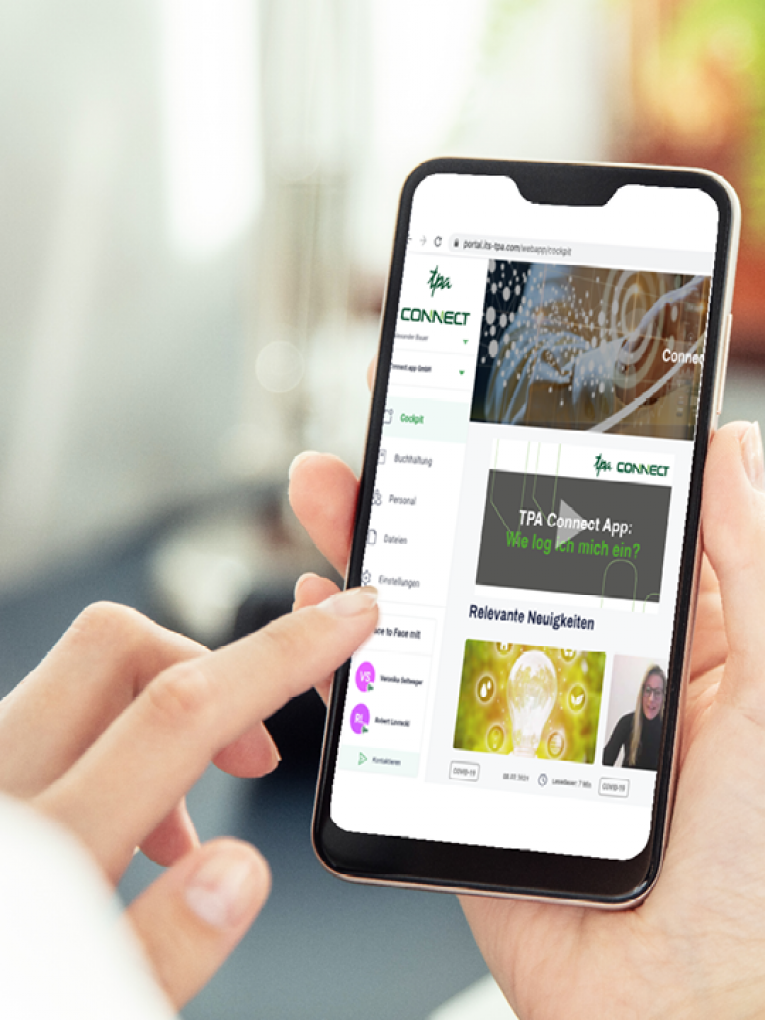 TPA Connect Buchhlatung Lonverrechnung online Steuerberatung Videos unternehmen