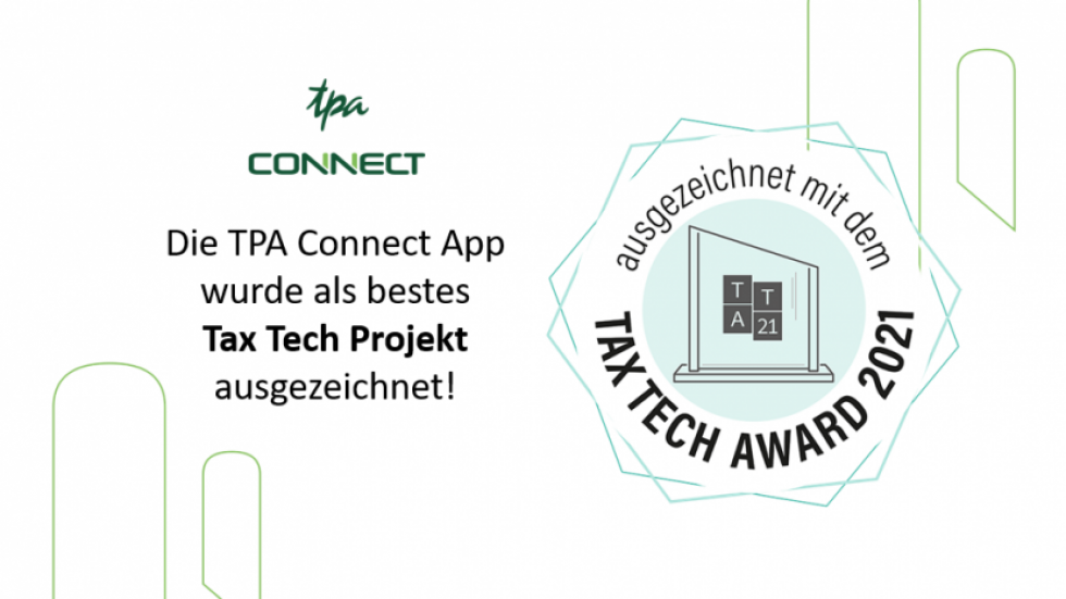 Tax Tech Award 2021 TPA Connect App